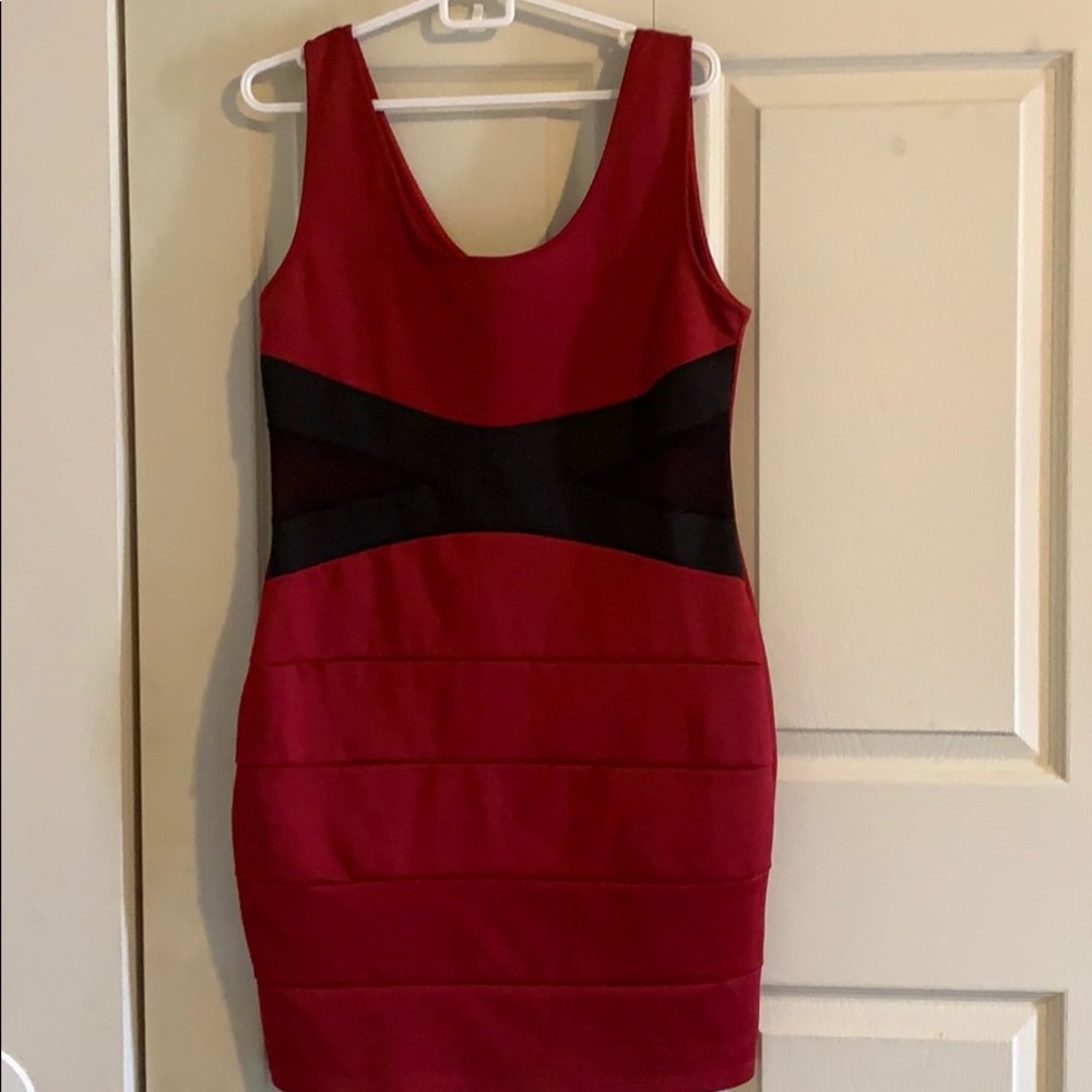 Charlotte Russe Red and black date night dress